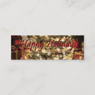 Prettige feestdagen - Profielkaart Mini Visitekaartje