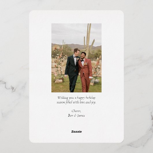 Prettige feestdagen Proost (Achterkant)