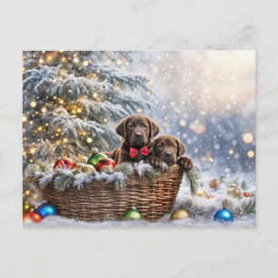 Prettige feestdagen Puppies van Christmas Chocolat