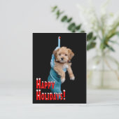 prettige feestdagen Puppy (Staand voorkant)