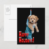 prettige feestdagen Puppy (Voorkant / Achterkant)