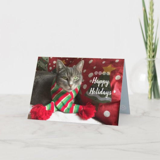 Prettige feestdagen Purr... Kaart (Voorkant)