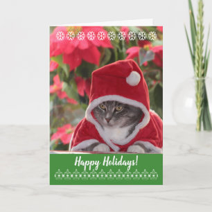 Prettige feestdagen Purr... van Santa Cat. Kaart