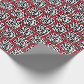 prettige feestdagen QR-code Cadeaupapier (Hoek)