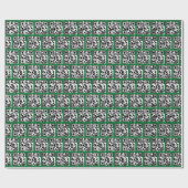 prettige feestdagen QR-codes Cadeaupapier (Vlak)