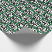 prettige feestdagen QR-codes Cadeaupapier (Hoek)