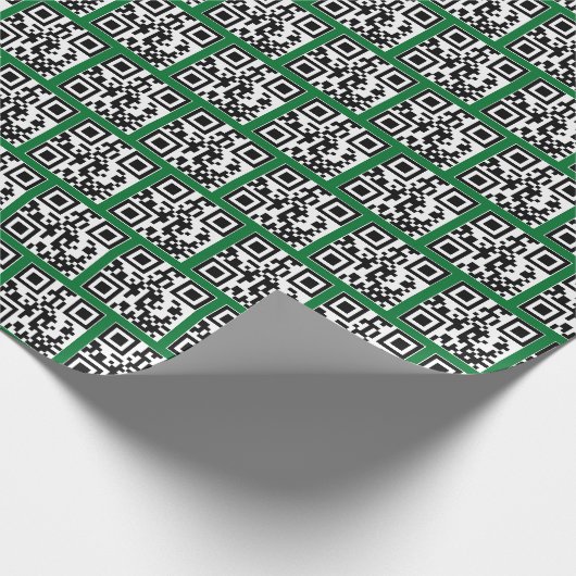 prettige feestdagen QR-codes Cadeaupapier (Hoek)