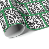prettige feestdagen QR-codes Cadeaupapier (Rol Hoek)