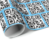 prettige feestdagen QR-codes Cadeaupapier (Rol Hoek)