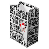 prettige feestdagen QR-codes Medium Cadeauzakje (Voorkant Gekanteld)