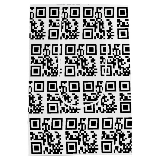 prettige feestdagen QR-codes Medium Cadeauzakje (Achterkant)