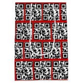 prettige feestdagen QR-codes Medium Cadeauzakje (Achterkant)