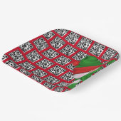 prettige feestdagen QR-codes met Snowman Papieren Bordje (Gebogen)