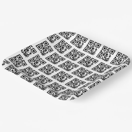 prettige feestdagen QR-codes Papieren Bordje (Gebogen)