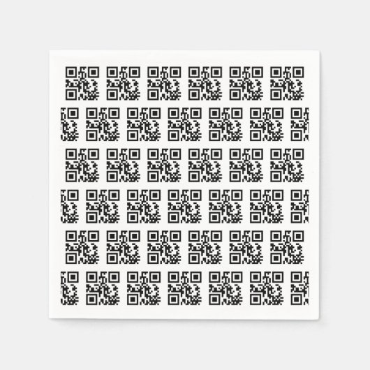 prettige feestdagen QR-codes Servet (Voorkant)