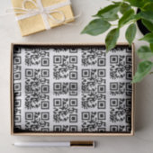prettige feestdagen QR-codes Tissuepapier (Geschenk)
