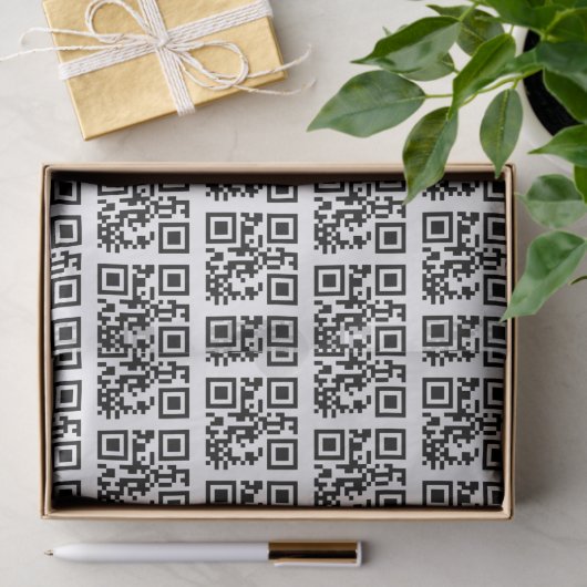 prettige feestdagen QR-codes Tissuepapier (Geschenk)