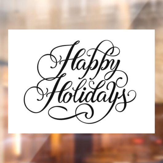 prettige feestdagen raamsticker (Vel 2)