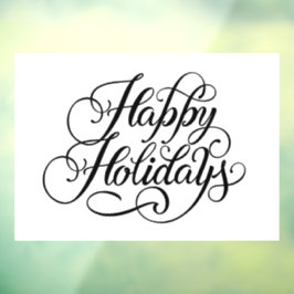 prettige feestdagen raamsticker