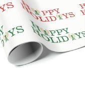 prettige feestdagen Radio Gift Wrap Cadeaupapier (Rol Hoek)