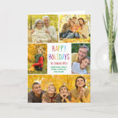 Prettige feestdagen Rainbow Family Fotocollage gev (Voorkant)
