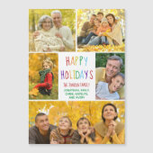 Prettige feestdagen Rainbow Family Fotocollage mag (Voorkant)