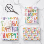 Prettige feestdagen Rainbow | Hand-Drawn Christmas Inpakpapier Vel<br><div class="desc">Ik hoop dat je dit kleurrijke ontwerp leuk vindt. Verander de achtergrondkleuren of kijk in mijn winkel voor meer opties. Verkrijgbaar als tissue paper,  handdoeken,  stickers,  platte kaarten,  briefkaarten en digitale downloads ook. Check mijn winkel voor meer kleuren en design en bijpassende items van wenskaarten tot keukenhanddoeken!</div>