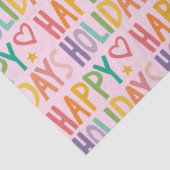 Prettige feestdagen Rainbow? Hand-Drawn Christmas Tissuepapier (Detail)