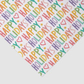 Prettige feestdagen Rainbow? Hand-Drawn Christmas  Tissuepapier (Detail)