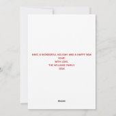 prettige feestdagen Rainbow-serie Foto Collage Cut Feestdagenkaart (Achterkant)