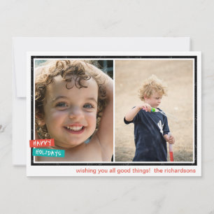 prettige feestdagen rand x2 feestdagenkaart