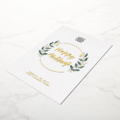 Prettige feestdagen Real Gold Foil Kaart (Gedraaid)