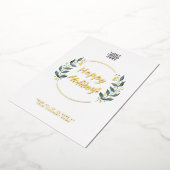 Prettige feestdagen Real Gold Foil Kaart (Gedraaid)