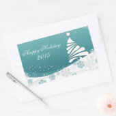 prettige feestdagen rechthoekige sticker (Envelop)