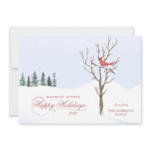 Prettige feestdagen Red Cardinal Bird