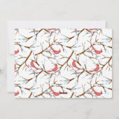 Prettige feestdagen Red Cardinal Bird Feestdagenkaart (Achterkant)