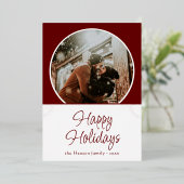 prettige feestdagen Red Foliage Family Foto Roos G (Staand Voorkant)