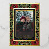 Prettige feestdagen Red Green William Morris Foto (Voorkant)