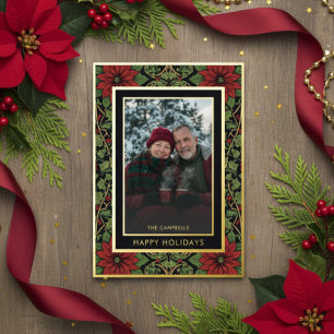 Prettige feestdagen Red Green William Morris Foto