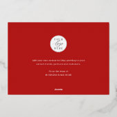 prettige feestdagen Red Modern Logo Business (Achterkant)