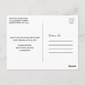 Prettige feestdagen Red Plaid Family Briefkaart (Achterkant)