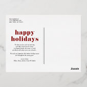 Prettige feestdagen Red Retro (Achterkant)