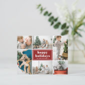 Prettige feestdagen Red Retro (Staand voorkant)