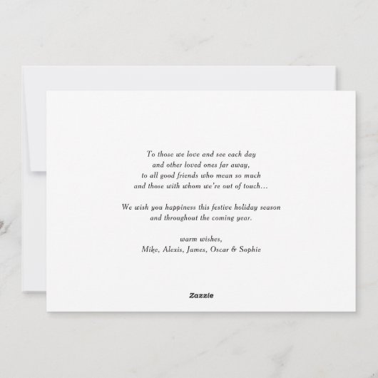 Prettige feestdagen Red Retro Feestdagenkaart (Achterkant)