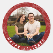 prettige feestdagen Red Snowflake Foto