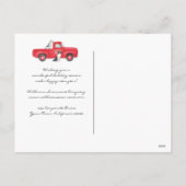 Prettige feestdagen Red Truck Dog Corporate Busine (Achterkant)