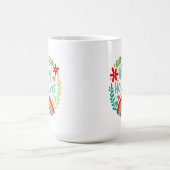 Prettige feestdagen Regenboog Schattige Hand-getro Koffiemok (Center)