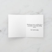 prettige feestdagen Reindedarfotoscript Kerstmis Kaart (Binnen)