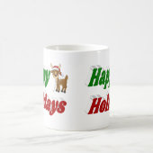 prettige feestdagen Reindedarhalve typografie Kers Koffiemok (Center)