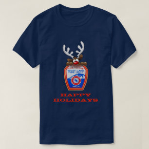 prettige feestdagen Reindeer West Lake Fire Depart T-shirt